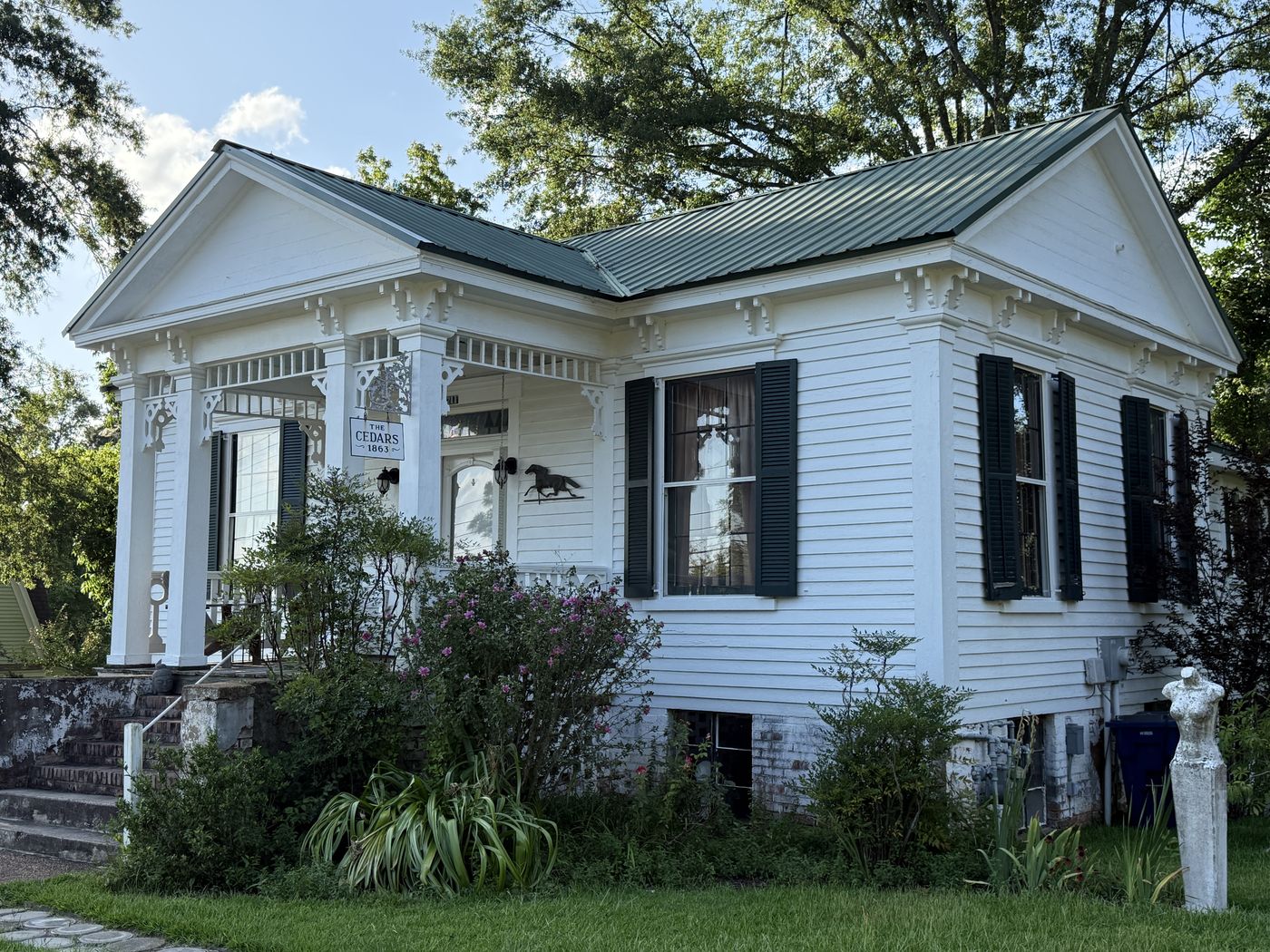 The Cedars — front of the house, Water Valley, Mississippi